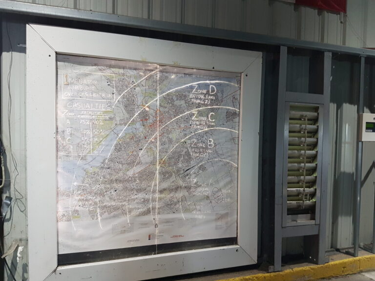 The CASDAM zones for a 1 Megaton AIRBURST bomb on the CFS Leitrim ‘listening post’, Ottawa